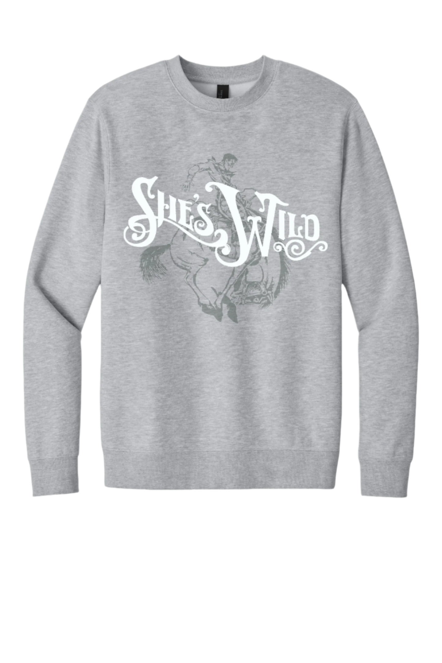 She's Wild Tone-on-Tone Crewneck
