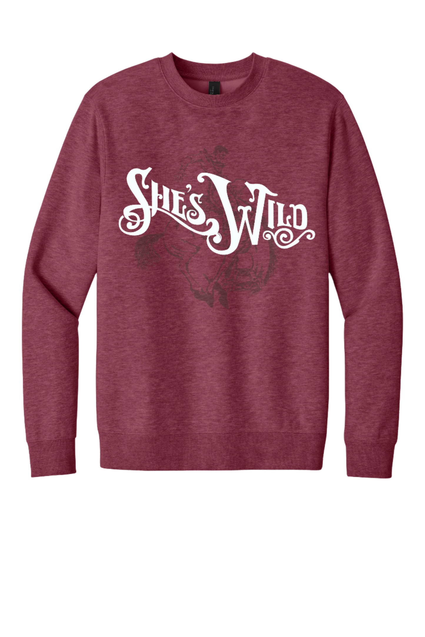She's Wild Tone-on-Tone Crewneck