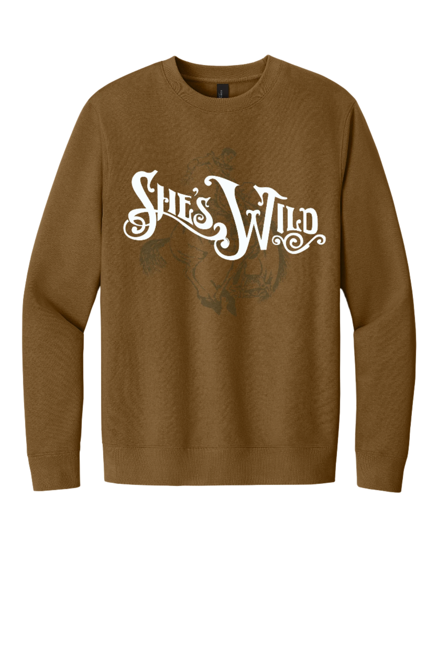 She's Wild Tone-on-Tone Crewneck
