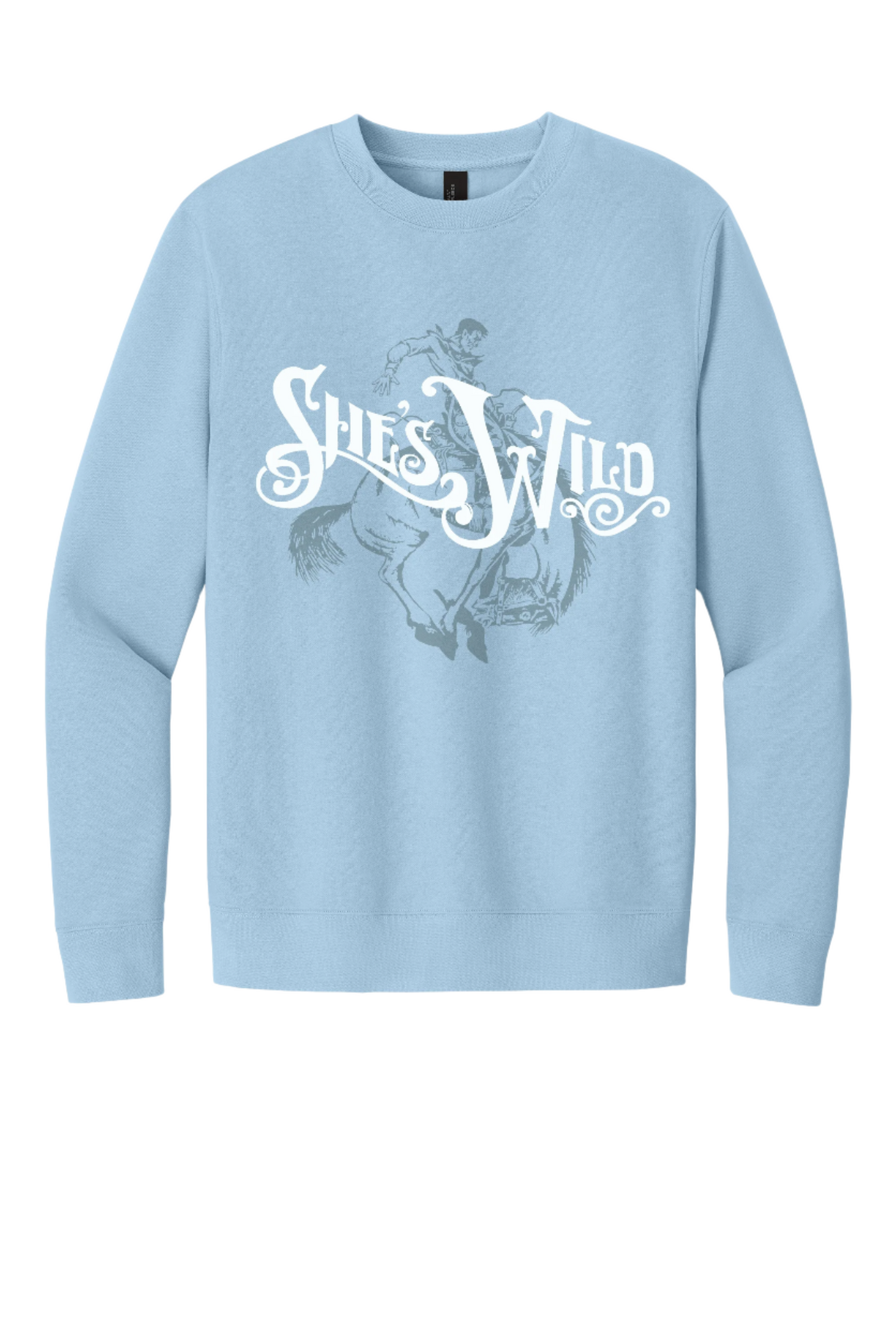 She's Wild Tone-on-Tone Crewneck