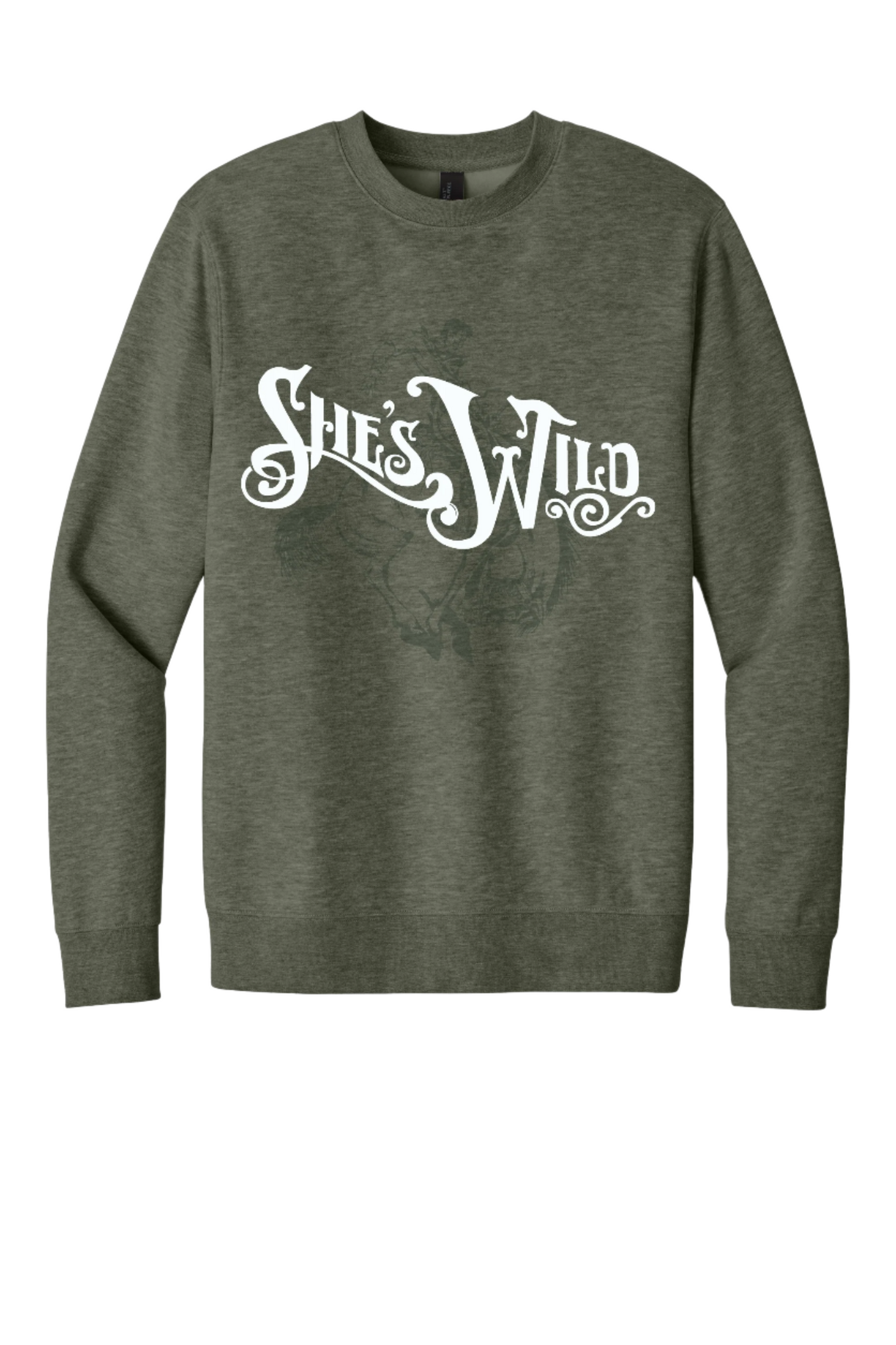 She's Wild Tone-on-Tone Crewneck