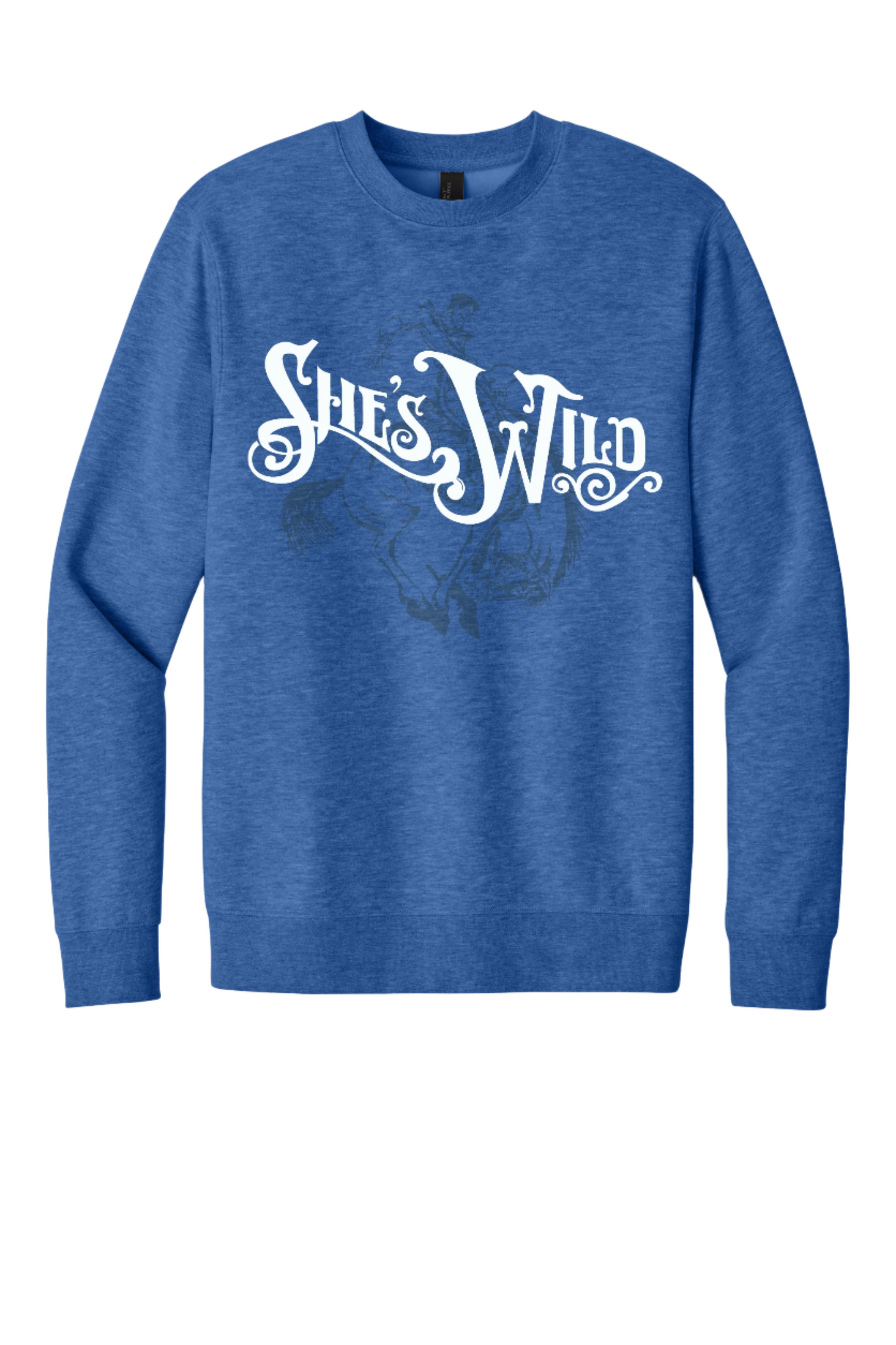 She's Wild Tone-on-Tone Crewneck