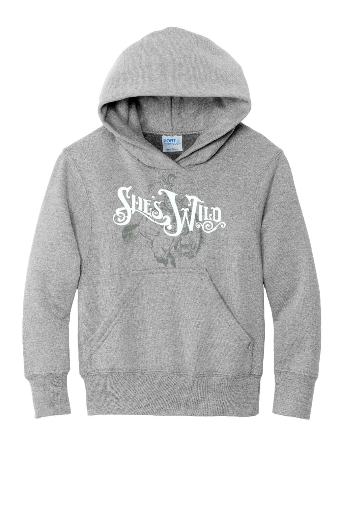Youth She's Wild Tone-on-Tone Youth Hoodie