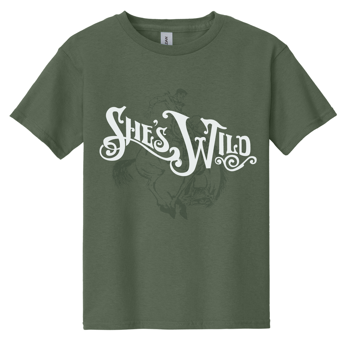 Youth She's Wild Tone-on-Tone Tee