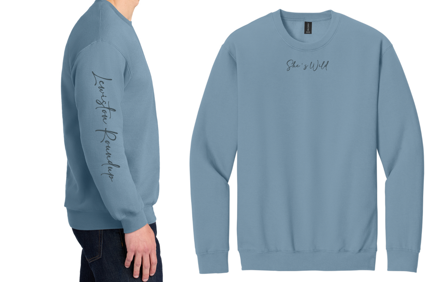 She’s Wild Embroidered Crewneck