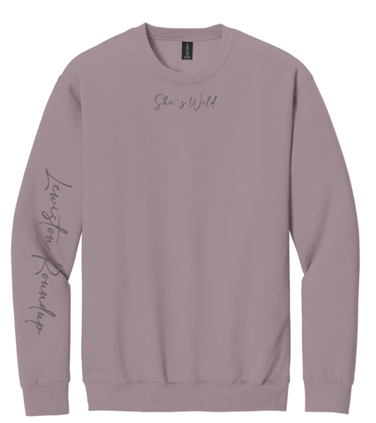 She’s Wild Embroidered Crewneck
