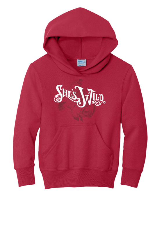 Youth She's Wild Tone-on-Tone Youth Hoodie