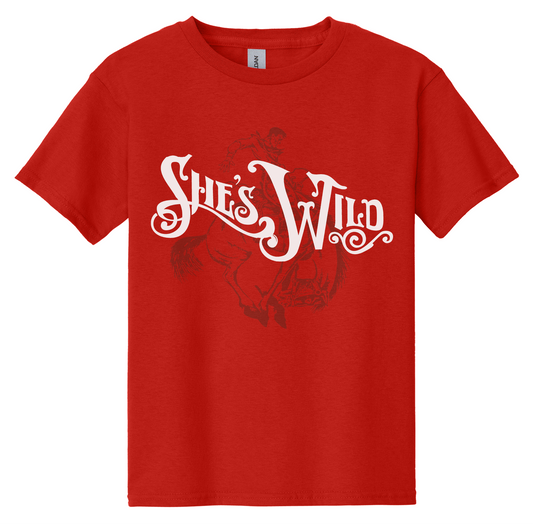Youth She's Wild Tone-on-Tone Tee