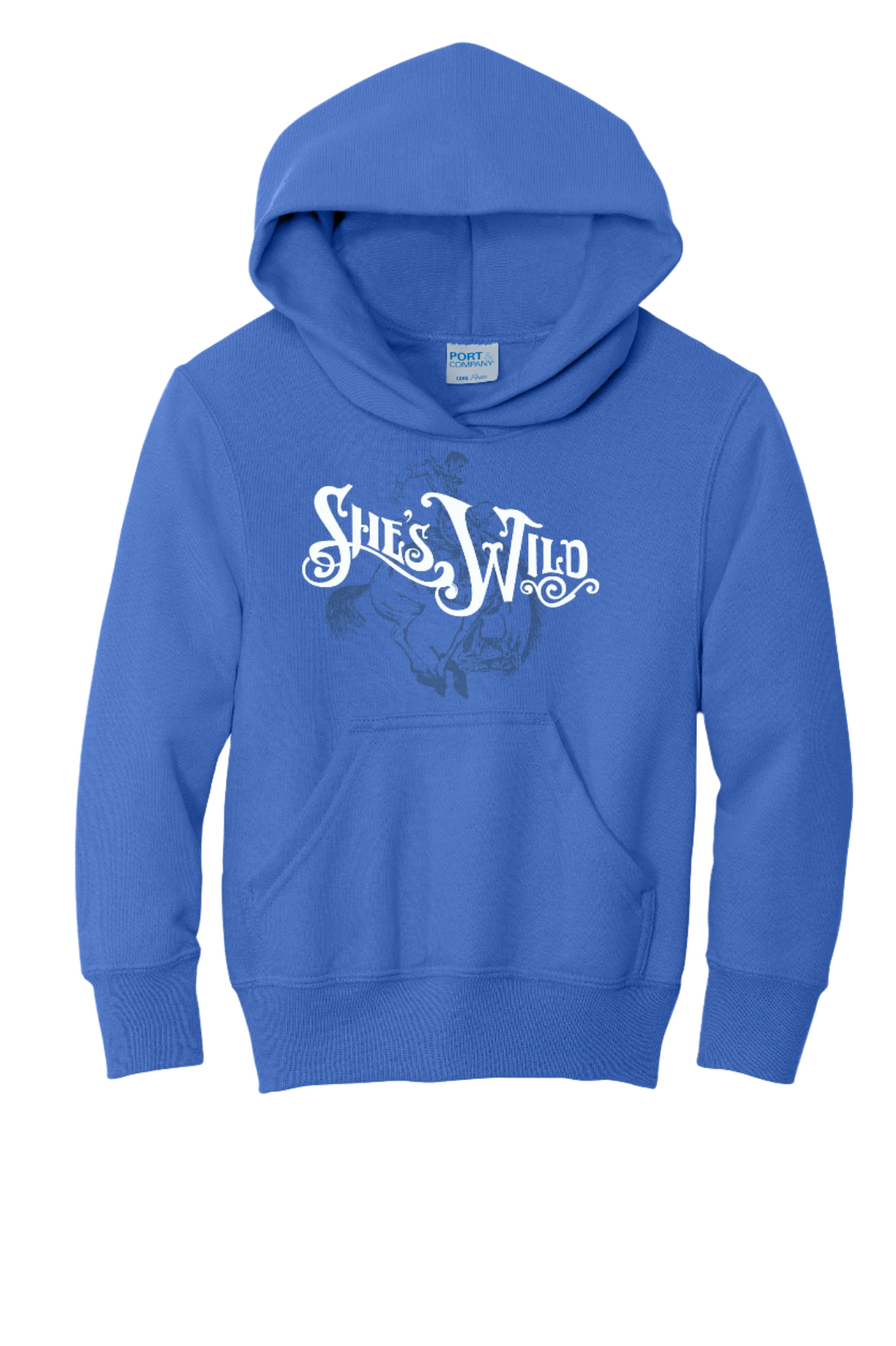 Youth She's Wild Tone-on-Tone Youth Hoodie