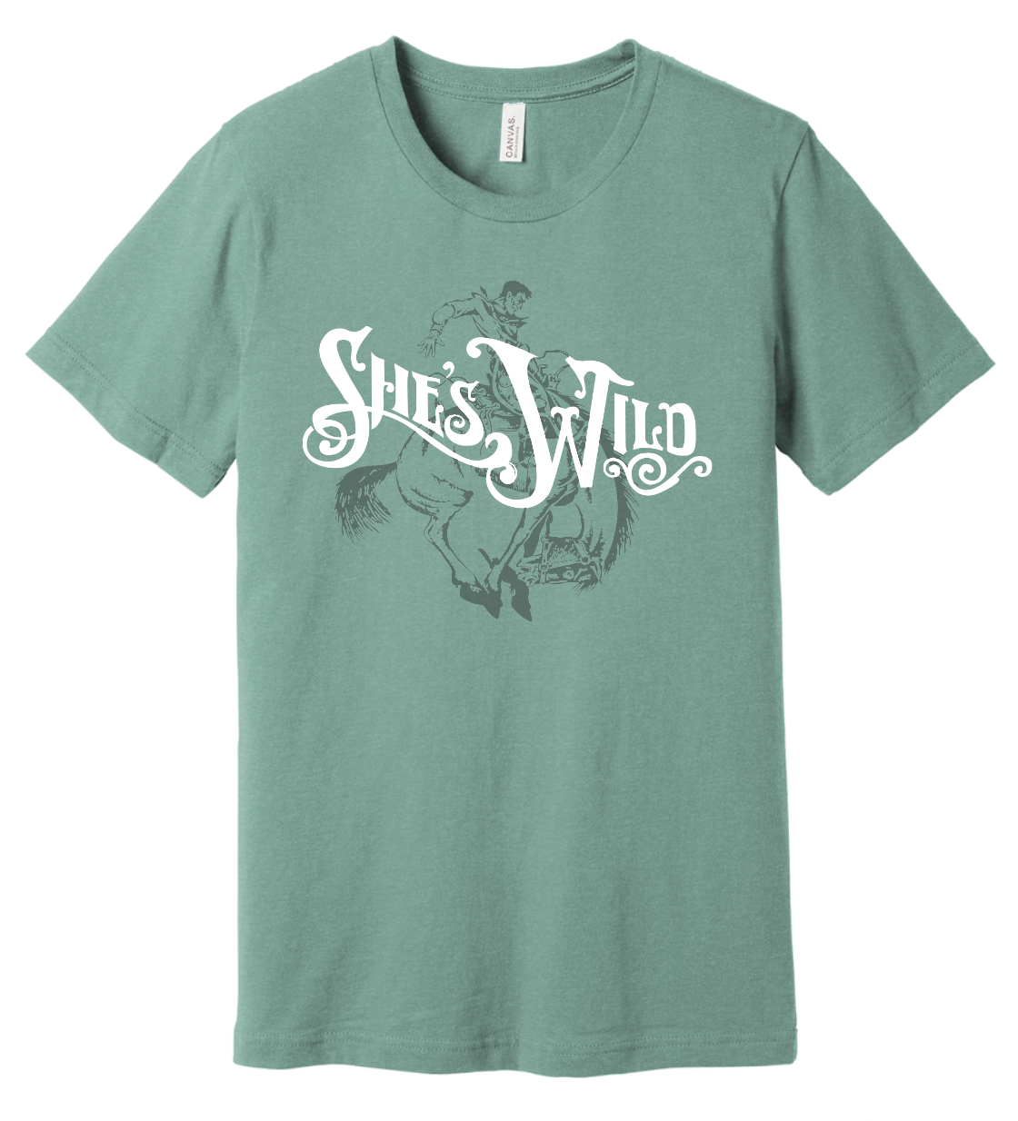 She's Wild Tone-on-Tone Tee