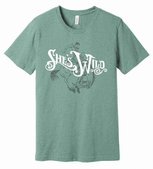 She's Wild Tone-on-Tone Tee