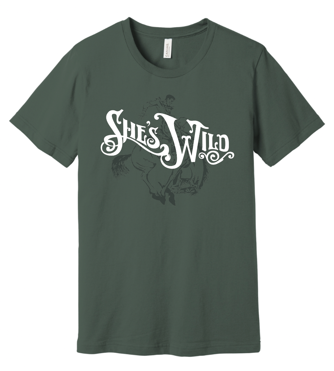 She's Wild Tone-on-Tone Tee