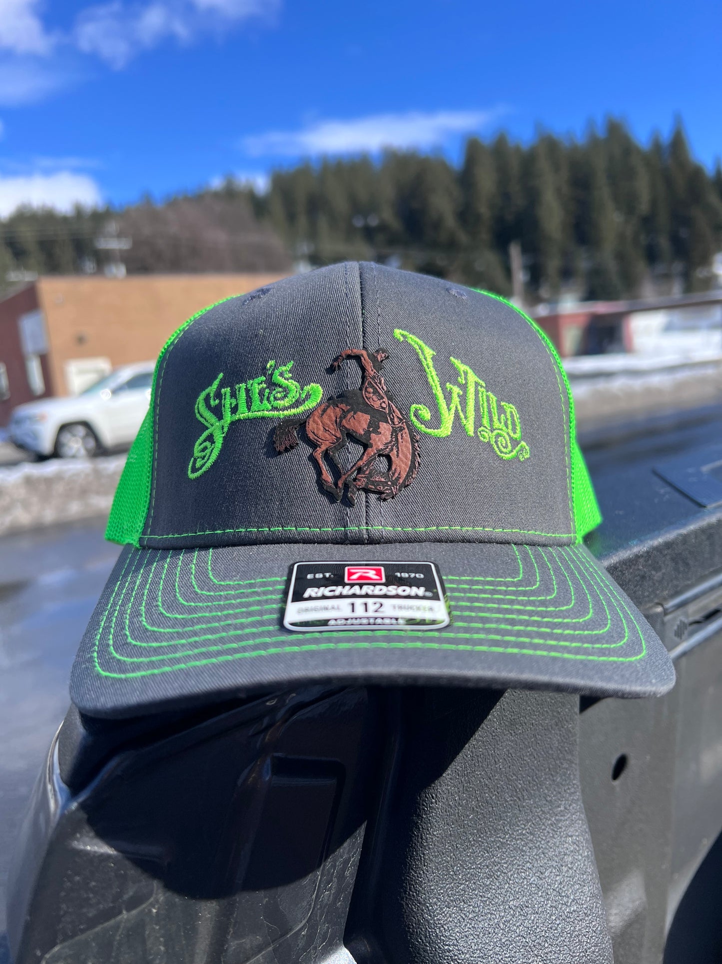 She's Wild with Rider Patch Meshback Cap