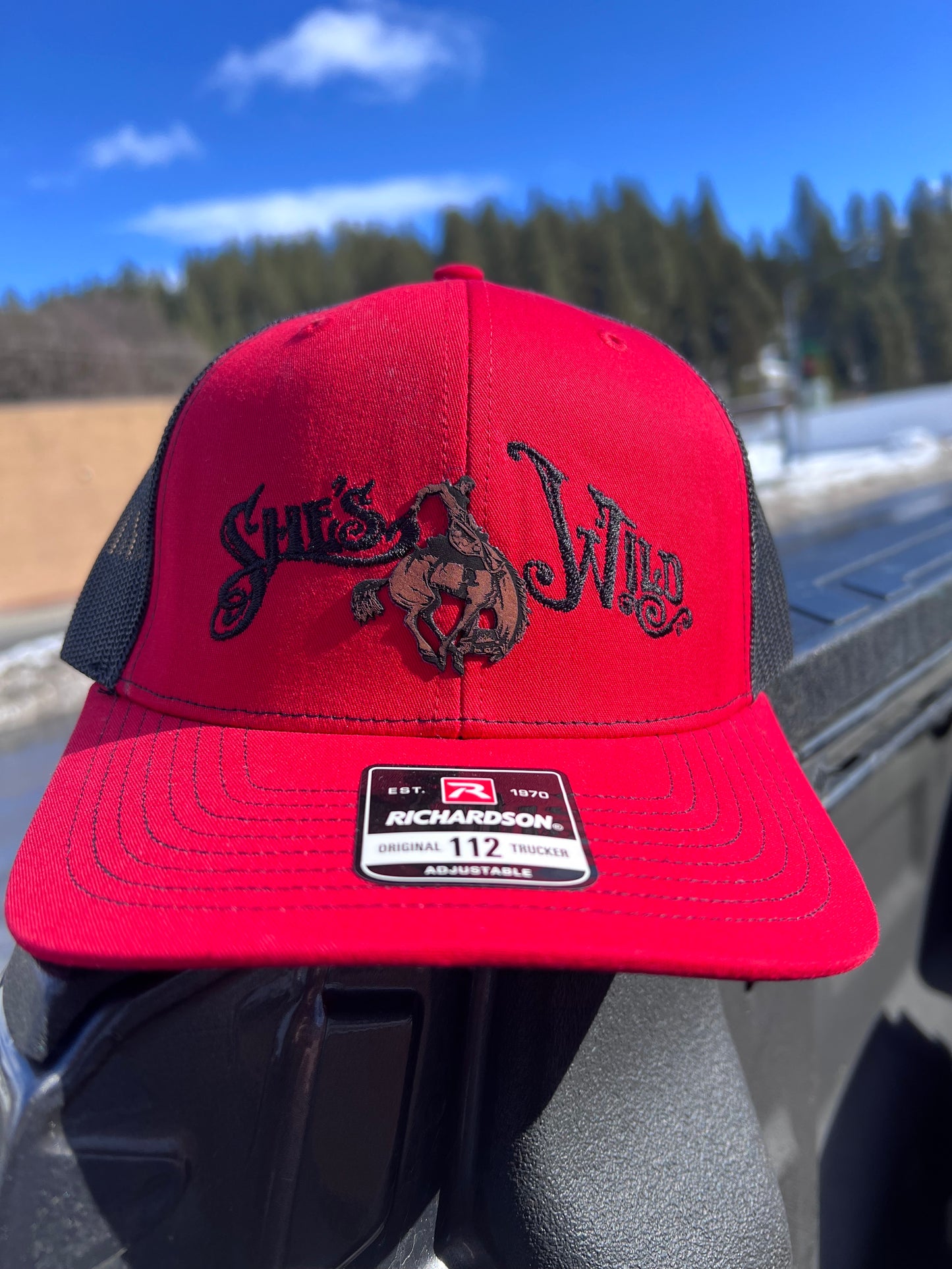 She's Wild with Rider Patch Meshback Cap
