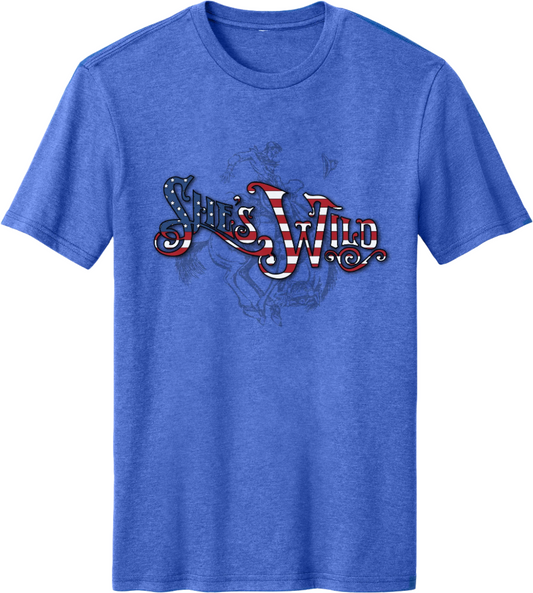 She's Wild Flag Text Tee