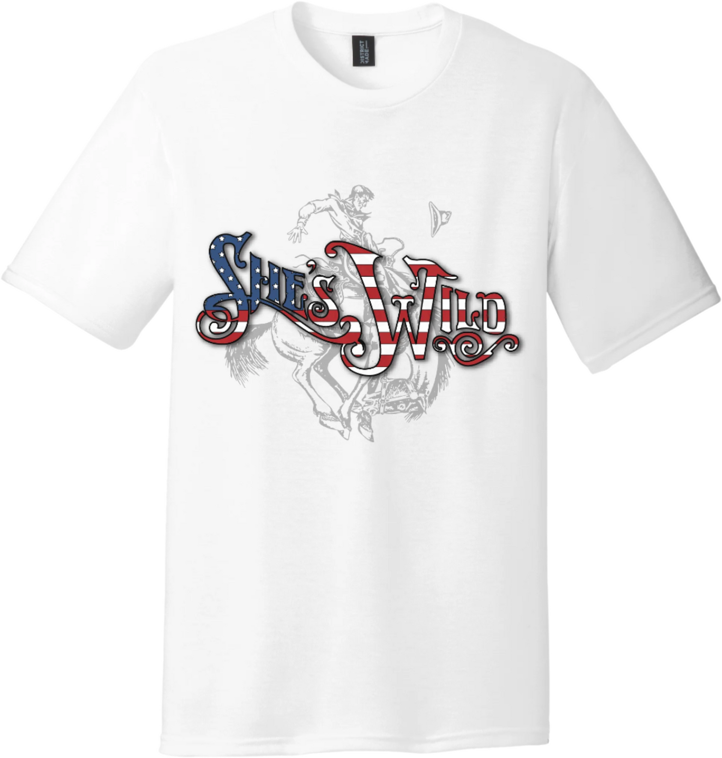 She's Wild Flag Text Tee